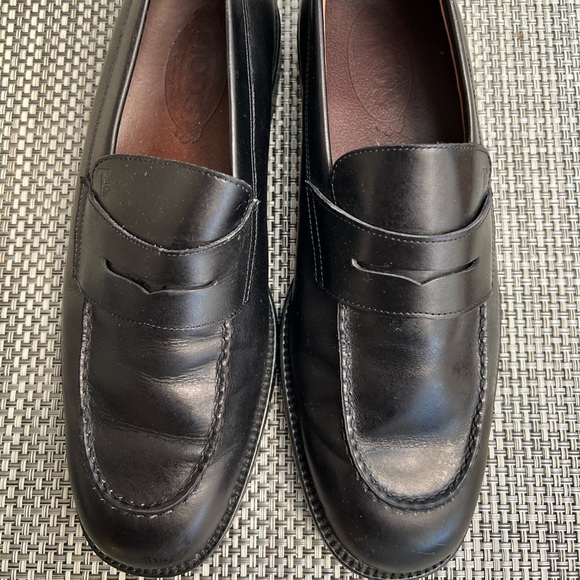 Men’s “TOD’S” Black Leather Loafers